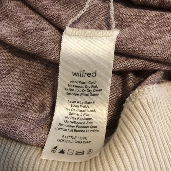 Wilfred crewneck long sleeve sweater size Medium berri aritzia - Picture 10 of 10